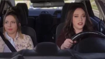 Vince Suede Biker Jacket worn by Jules Wiley (Kat Dennings) as seen in Dollface (S02E08)