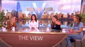 Good American Fit For Success Jumpsuit worn by Alyssa Farah as seen in The View on October 20, 2023