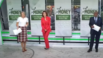 Talbots Fringe Wrap Skirt In Amazing Plaid worn by Dylan Dreyer as seen in Today on October 24, 2023