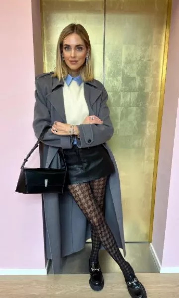 Cartier White Gold, Diamond, Emerald and Onyx Panthere De Cartier Ring worn by Chiara Ferragni on her Instagram post on October 25, 2023