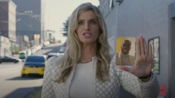 Sandro Hamy Jacket worn by Ingrid Kannerman (Allegra Rose Edwards) as seen in Upload (S03E01)