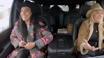 Belljar Xirena Marin Coat worn by Danielle D'olivera as seen in Winter House (S03E01)