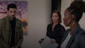 Wilfred Alexis Blouse Button-up Ruffle Blouse worn by Margaret Reed (Kelli Williams) as seen in Found (S01E04)
