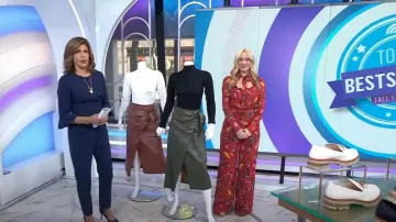 Black Halo Brooklyn Jumpsuit worn by Hoda Kotb as seen in Today on October 26, 2023