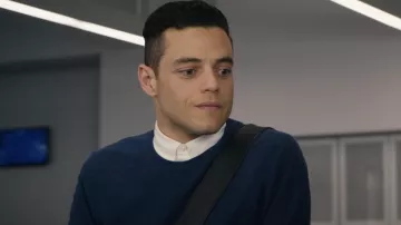 Navy Blue Sweater worn by Elliot Alderson (Rami Malek) in Mr. Robot TV show (S04E11)