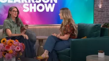 Sandalias de plataforma de cuero anudado Saint Laurent Bianca usadas por Kelly Clarkson como se vio en The Kelly Clarkson Show el 26 de octubre de 2023