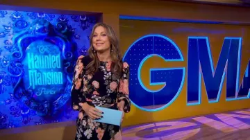 Vestido Reformation Quest en Vivette usado por Ginger Zee como se ve en Good Morning America el 25 de octubre de 2023