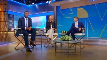 Veste Veronica Beard Miller Dickey portée par Robin Roberts comme on le voit dans Good Morning America le 25 octobre 2023