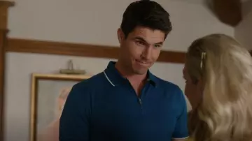 Hugo Boss Short Sleeve Po­lo Shirt worn by Nathan Brown (Robbie Amell) as seen in Upload (S03E03)