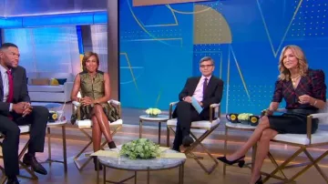Jason Wu Silk Pleated Dress worn by Robin Roberts as seen in Good Morning America on October 26, 2023
