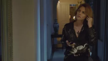 The bird-print shirt worn by Sofía (Amaia Salamanca) in the film Despite Everything