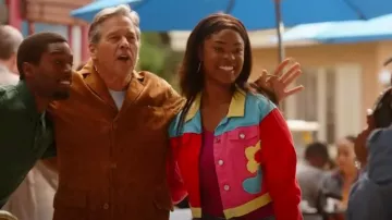 Dolls Kill Colorblock Applique Twill Jacket como se ve en Quantum Leap (S02E04)