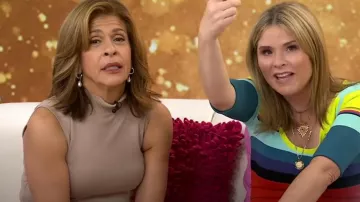 Jennifer Miller Pearl Hoop Earrings worn by Hoda Kotb as seen in Today with Hoda & Jenna on  October 26, 2023