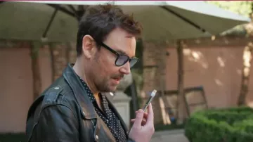 Sandro  Paris Thrasher  Black Biker Leather Jacket worn by Whitney Sudler-Smith as seen in Southern Charm (S09E07)