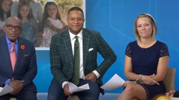 Laundry by Shelli Segal Lace Dress worn by Dylan Dreyer as seen in Today on  October 27, 2023