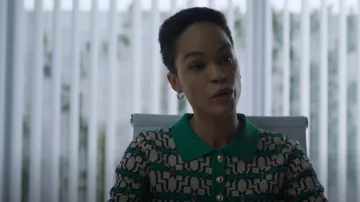 Top Suncoo Palmer en Vert porté par Virginia (Godeliv Van den Brandt) comme on le voit dans Elite (S07E01)