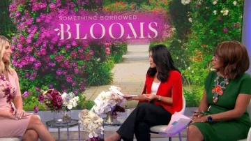 Zara Cape Blazer porté par Nancy Chen dans CBS Mornings le 25 octobre 2023