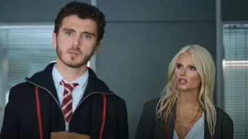 Collar bañado en oro de 14 quilates de Asos Design usado por Isadora Artiñán (Valentina Zenere) como se ve en Elite (T07E08)