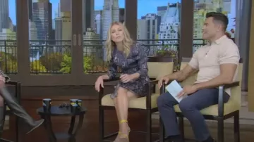 IRO Zimber Dress worn by Kelly Ripa as seen in LIVE with Kelly and Mark on October 27, 2023