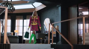 Le cruel Pink Camel Check Jacket usado por Isadora Artiñán (Valentina Zenere) como se ve en Elite (T07E08)