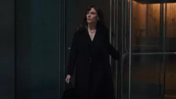 Theory Oaklane Trench worn by Wendy Rhoades (Maggie Siff) as seen in Billions (S07E12)