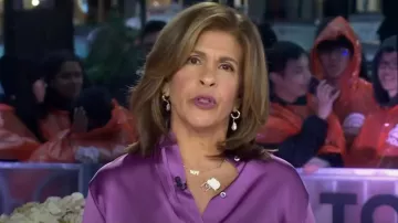 Jennifer Miller Heart Necklace worn by Hoda Kotb as seen in Today on October 30, 2023
