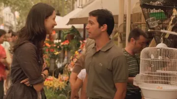 The Kaki Lacoste polo shirt worn by Doug (Chris Messina) in the movie Vicky Cristina Barcelona