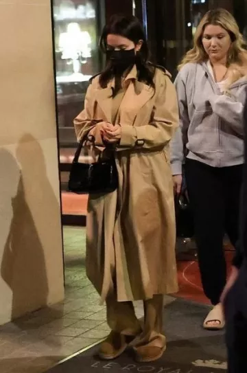 UGG Coquette Slipper In Chestnut worn by  Selena Gomez in Paris on June 5, 2023