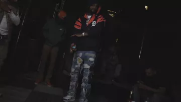 Nike Air Max 1 Deep Royal sneakers worn by Dave East in Baywatch (Eastmix) (AUDIO)