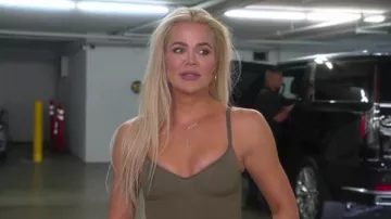 Skims Sculpt Breif Bodysuit worn by Khloé Kardashian as seen in The Kardashians (S04E06)