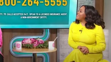 Robe Prabal Gurung Twist Front portée par Sherri Shepherd comme on le voit dans Sherri le 30 octobre 2023