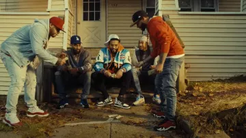 Amiri Black & White High Skel-Top Sneakers worn by Joyner Lucas in 24 hours to live “Official Music Video” (Not Now, I’m Busy)