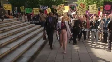 Reebok Club C Dou­ble Geo Low Top Sneak­ers worn by Kylie (Travina Springer) as seen in The Irrational (S01E06)