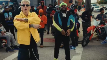 Jeans Amiri MX1 Noir porté par Tee Grizzley dans Les Sopranos feat. MGK [Official Video] Réaction