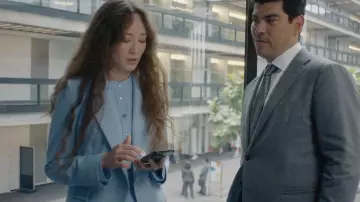 Blazer de botonadura sencilla de lana Max Mara de fin de semana usado por Sasha como se ve en American Horror Stories (T03E04)