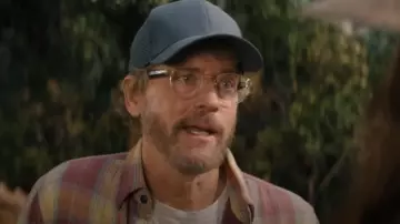 RRL Slim-fit Checked Cotton-flannel Shirt In Red worn by Terry Phelps (Greg Kinnear) as seen in Shining Vale (S02E03)