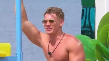 Dita 7806 Flight.006 Gafas de sol de acetato de montura cuadrada usadas por Callum Hole como se ve en Love Island Games (S01E02)