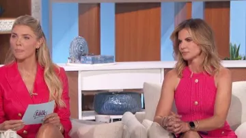 Robe dos nu tressée Milly portée par Natalie Morales comme on le voit dans The Talk le 24 octobre 2023