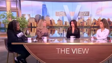 Power In Black Scorpio Traits Sweatshirt worn by Whoopi Goldberg as seen in The View on  November 6, 2023