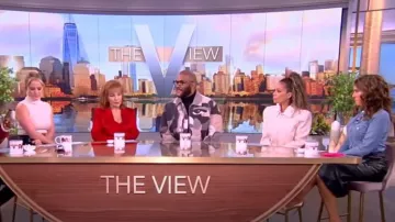 Veronica Beard Tivi Denim Shirt worn by Alyssa Farah as seen in The View on November 7, 2023