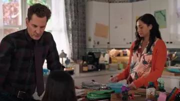 Ricki's Satin Py­ja­ma Shirt worn by Astrid (Meaghan Rath) as seen in Children Ruin Everything (S03E07)