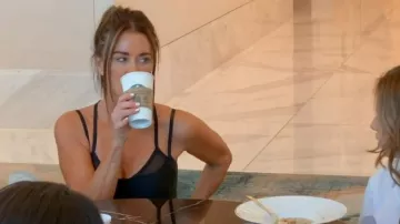 Alo yoga Stretch And Mesh Tank worn by Kyle Richards as seen in The Real Housewives of Beverly Hills (S13E03)