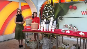 Prada Block Heel Loafer Pump worn by Savannah Guthrie as seen in Today on November 9, 2023