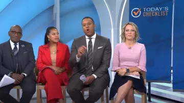 Ted Baker Dyana Dress worn by Dylan Dreyer as seen in Today on November 9, 2023