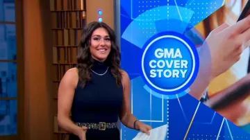 Dior Diorquake Belt worn by Erielle Reshef as seen in Good Morning America on November 8, 2023