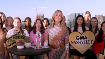 Missoni Long Dress worn by Lara Spencer as seen in Good Morning America on November 8, 2023