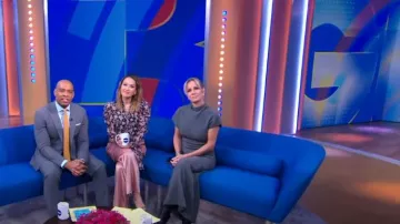 Proenza Schouler Wool Knit Twisted Dress worn by Jennifer Ashton as seen in Good Morning America on November 8, 2023