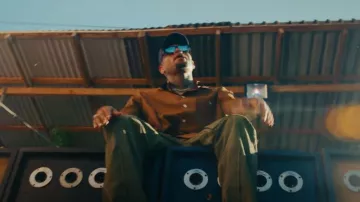 Gafas de sol Blue Tortoiseshell CD Diamond S5I usadas por Chris Brown en Chris Brown - Nightmares (Official Video) ft. Byron Messia
