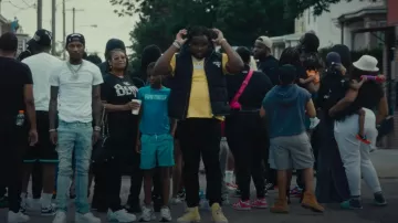 Jeans Amiri MX1 Noir porté par Tee Grizzley dans What’s That (feat. PnB Rock) [Official Video]