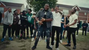 Nike Jordan 1 Retro Low x Travis Scott Black Phantom sneakers portées par Tee Grizzley dans What’s That (feat. PnB Rock) [Vidéo officielle]